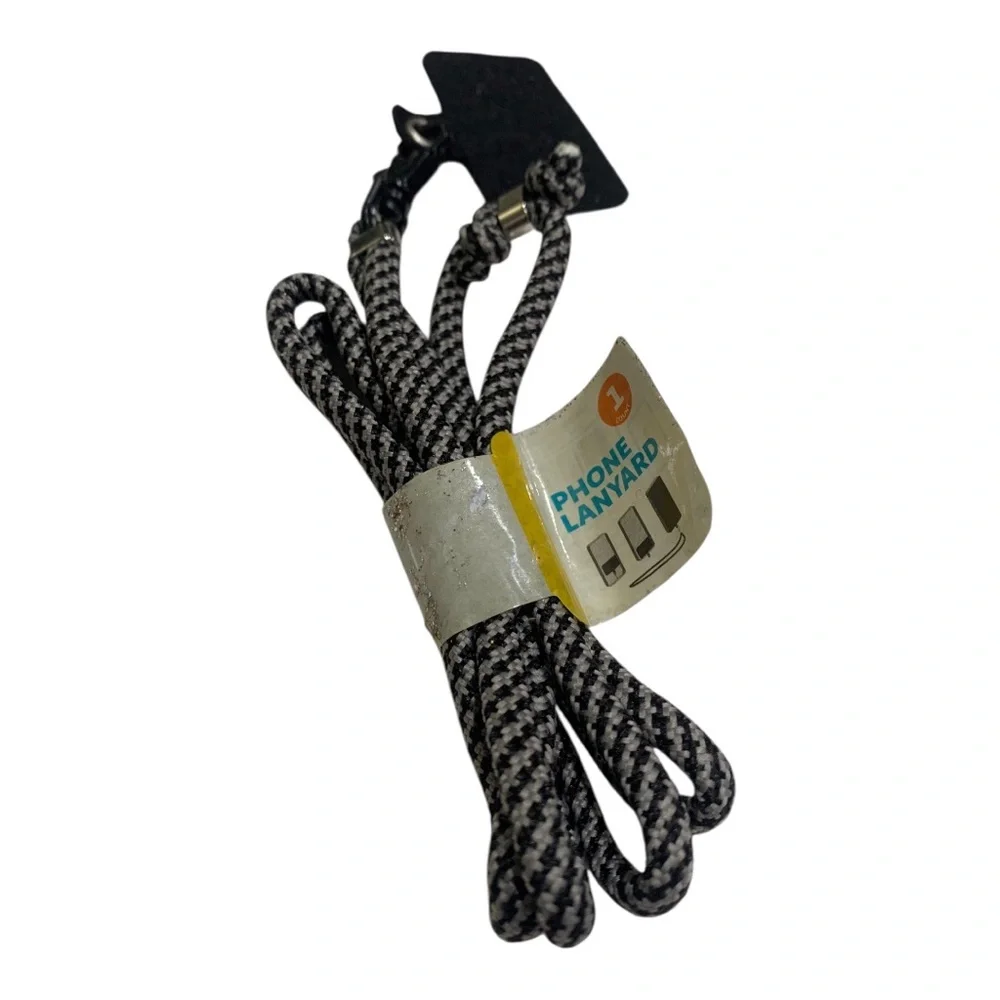 Black and White Phone Lanyard